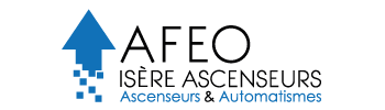 Logo d'AFEO et Isère Ascenseurs, ascenseurs et automatismes