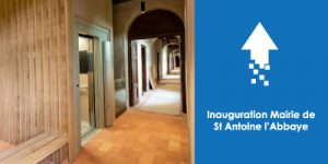 La Mairie de St Antoine l'Abbaye a inauguré ses nouveaux locaux, mis en accessibilité par AFEO.