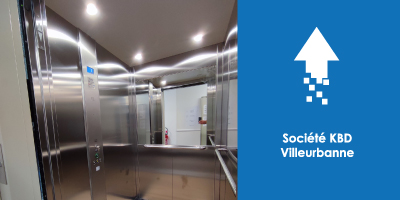 AFEO installe un ascenseur neuf chez KBD à Villeurbanne.