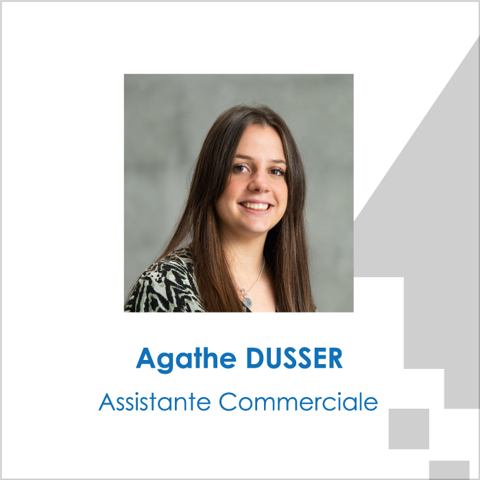 Agathe DUSSER, Assistante commerciale de la société AFEO.