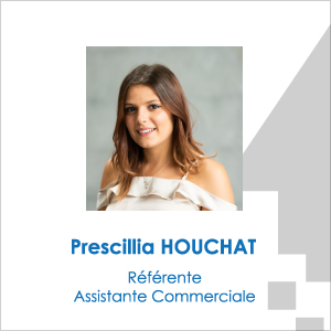Prescillia HOUCHAT, Référente Assistante Commerciale de la société AFEO, ascenseurs, automatismes et accessibilité dans le Rhône.