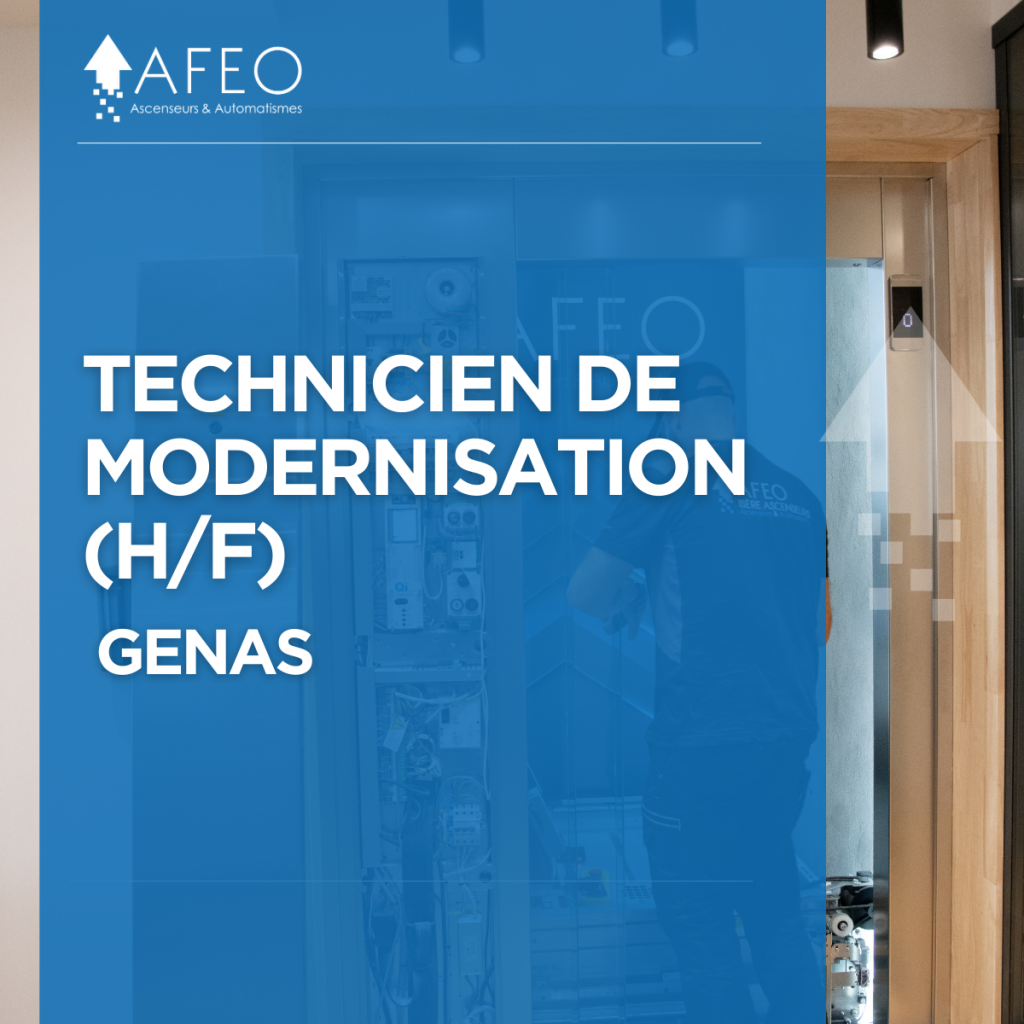 AFEO recrute un Technicien de modernisation (H/F) sur Genas.